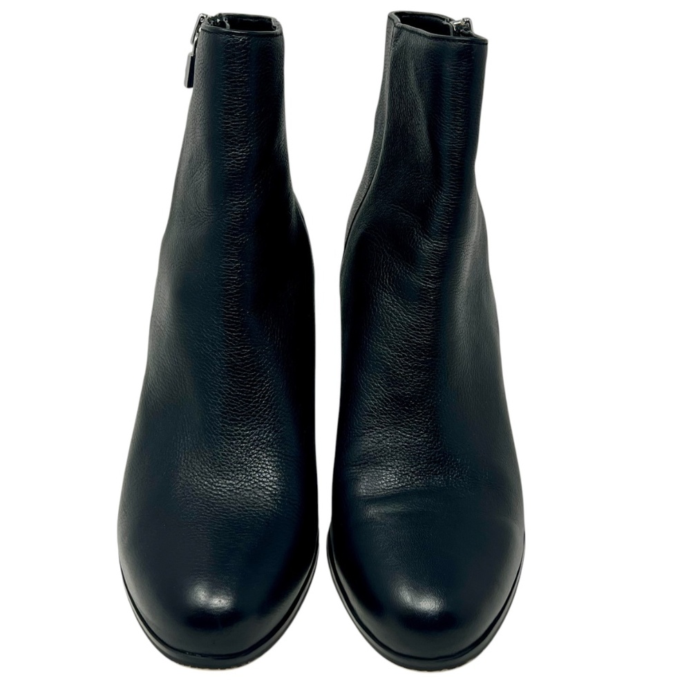 Michael Kors Women's Margaret Black Leather Zip Up Ankle Boot size 10 - Picture 2 of 12